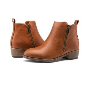 Jeossy Women’s Ankle Boots Thick Heel Low Heel Booties Size 8 Made in Italy